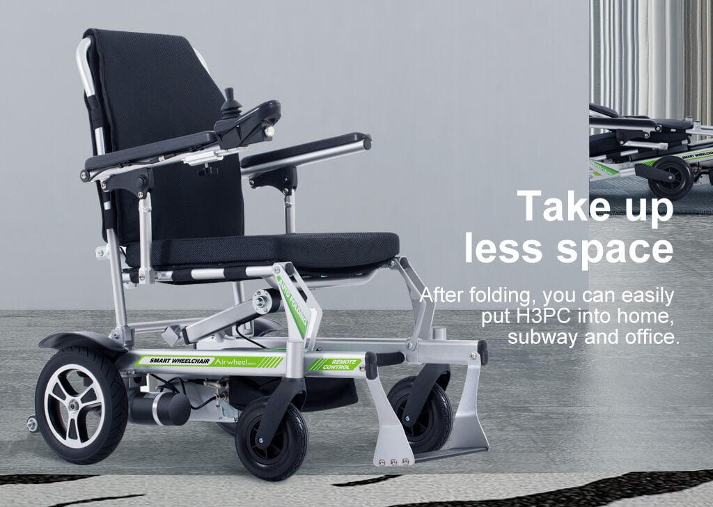 Airwheel H3PC Best Folding Electric Wheelchair - Pogo Cycles available in cycle to work