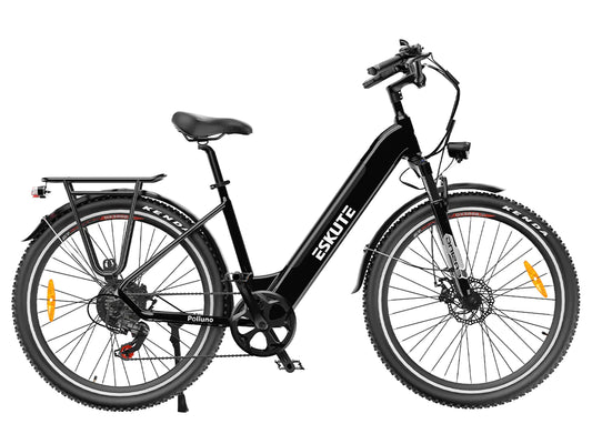 Eskute Polluno PLUS City E-bike with torque sensor - Pogo Cycles available in cycle to work