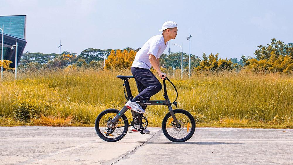 FIIDO D21 Folding Electric Bike with mudguard and light - Pogo Cycles available in cycle to work