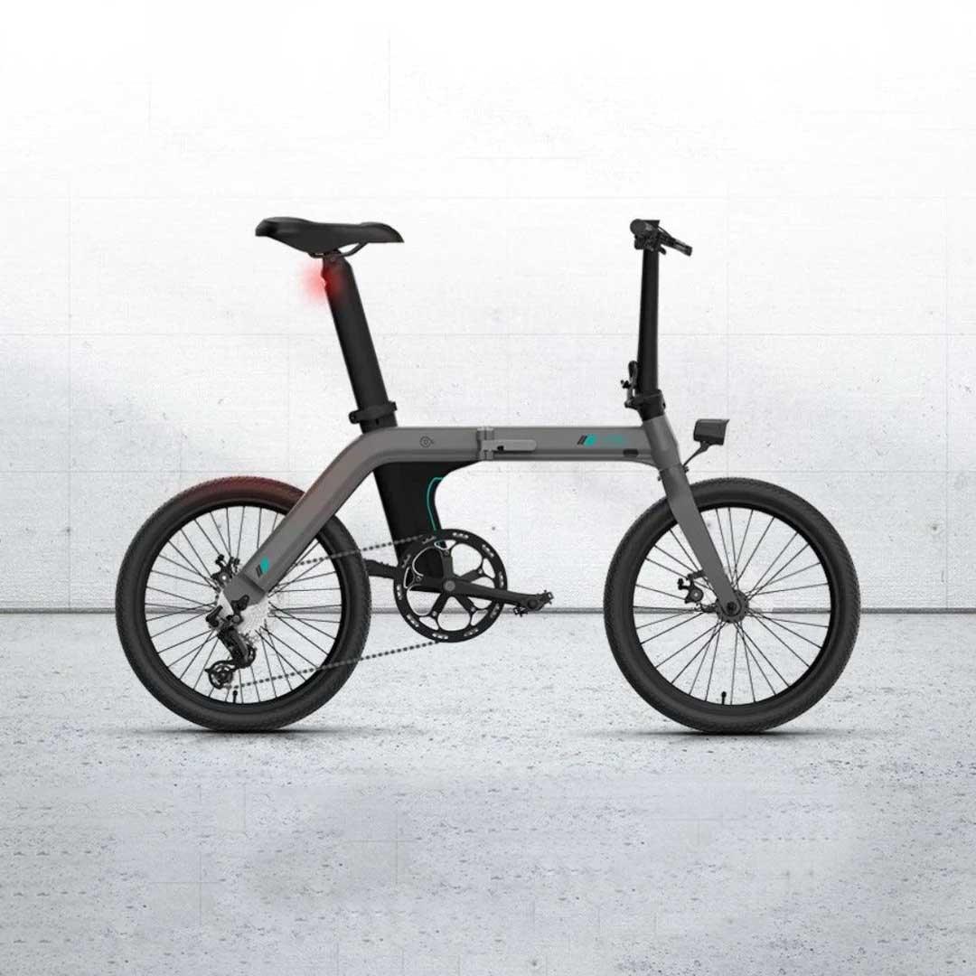 FIIDO D21 Folding Electric Bike with mudguard and light - Pogo Cycles available in cycle to work