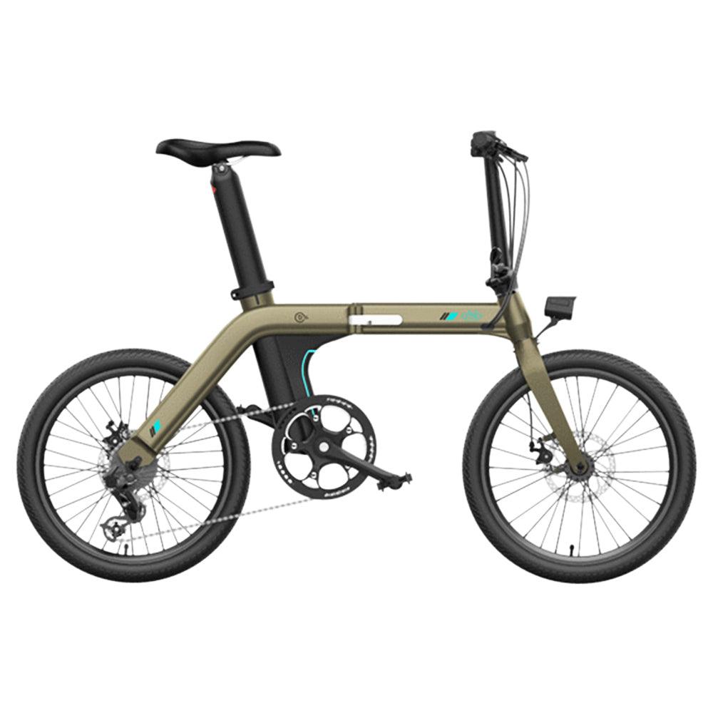 FIIDO D21 Folding Electric Bike with mudguard and light - Pogo Cycles available in cycle to work