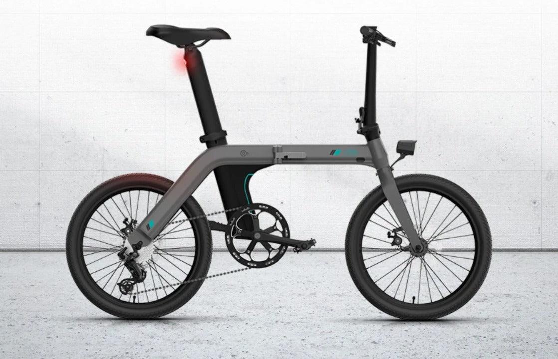 FIIDO D21 Folding Electric Bike with mudguard and light - Pogo Cycles available in cycle to work