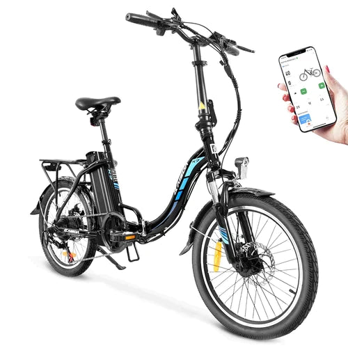 KAISDA K7 Folding Electric Moped Bike - Pogo Cycles available in cycle to work