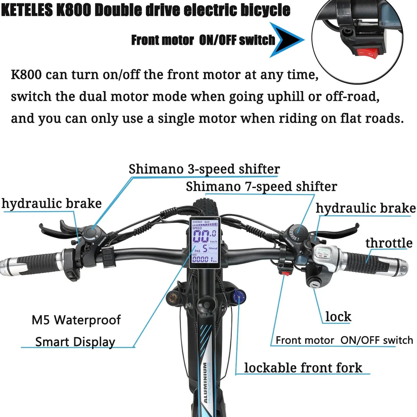 KETELES K800 2×1000W dual Motors Electric Bike - Pogo Cycles available in cycle to work