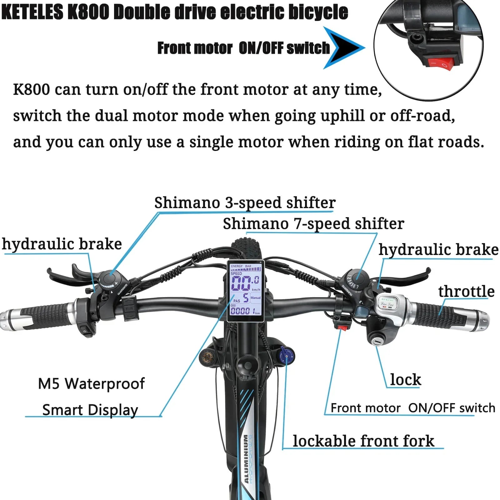 KETELES K800 2×1000W dual Motors Electric Bike - Pogo Cycles available in cycle to work